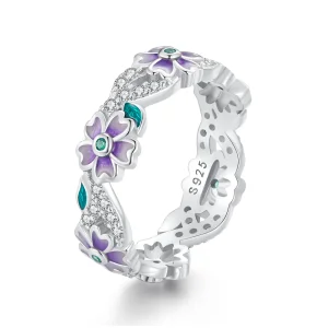 (image for) Pandora Style Purple Garland Ring - BSR492