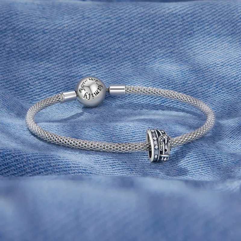 (image for) Pandora Style Retro Belt Charm - SCC2568 - View 5