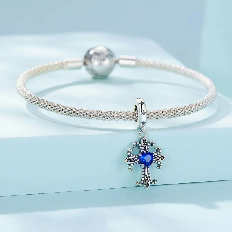 (image for) Pandora Style Retro Cross Dangle - SCC2643 - View 3