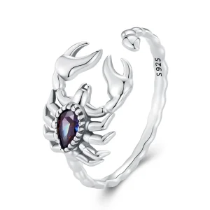 Pandora Style Retro Scorpion Open Ring - SCR974-E (image for) Pandora Style Retro Scorpion Open Ring - SCR974-E