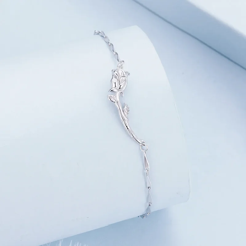 (image for) Pandora Style Rose Chain Bracelet - BSB146 - View 2