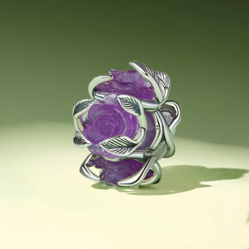 (image for) Pandora Style Rose Charm - SCC2602 - View 3