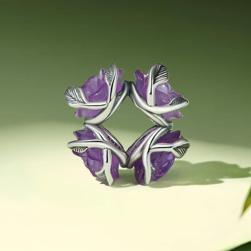 (image for) Pandora Style Rose Charm - SCC2602 - View 4