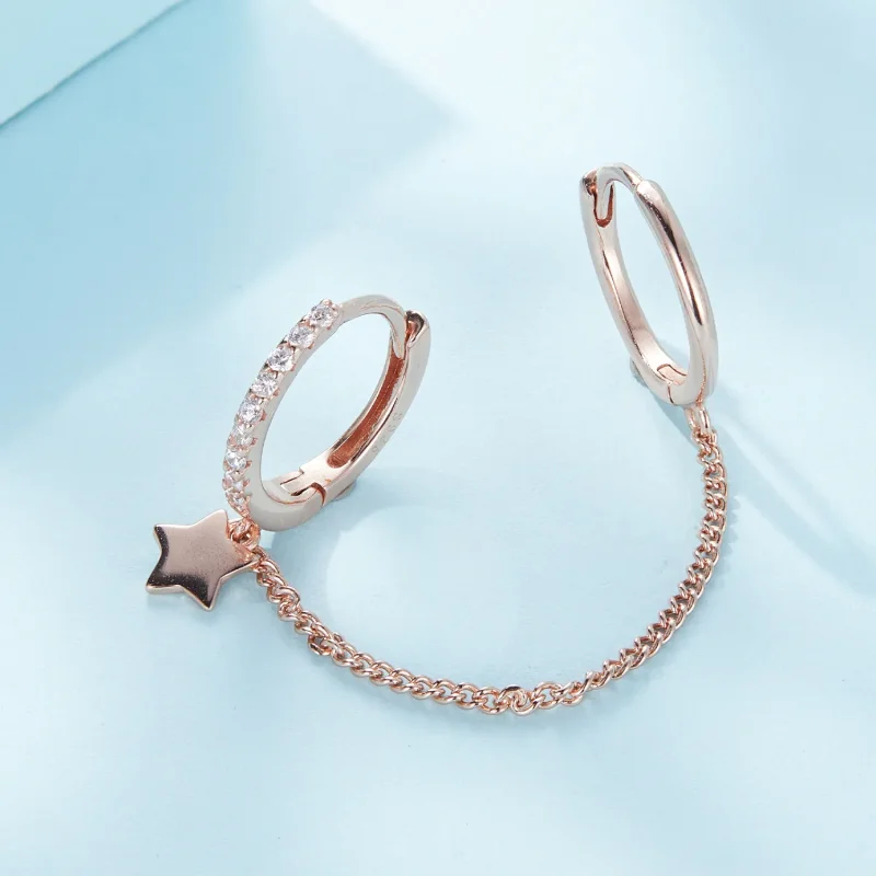 (image for) Pandora Style Rose Gold Astropath Safe Chain - SCE914-C - View 3