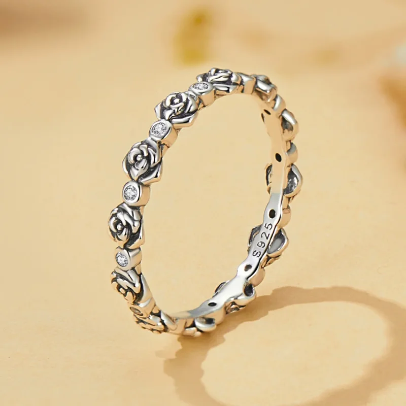 (image for) Pandora Style Rose Ring - SCR960 - View 2