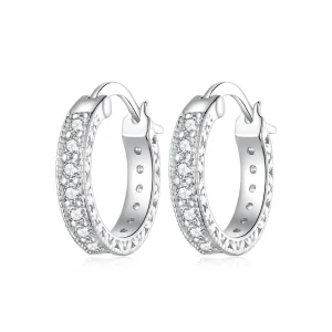 Pandora Style Shine Hoop Earrings - BSE868 (image for) Pandora Style Shine Hoop Earrings - BSE868