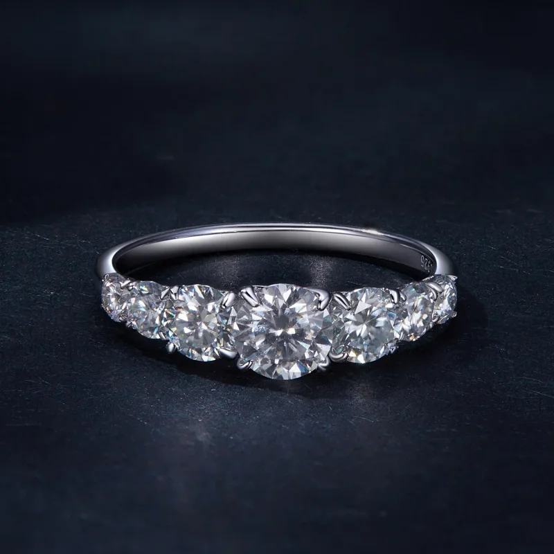 (image for) Pandora Style Shining Moissanite Ring(One Certificate) - MSR037 - View 3