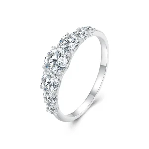 (image for) Pandora Style Shining Moissanite Ring(One Certificate) - MSR037