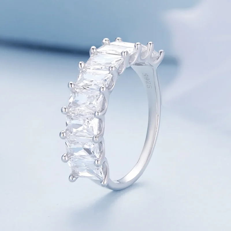 (image for) Pandora Style Shiny Zircon Ring - BSR409 - View 2