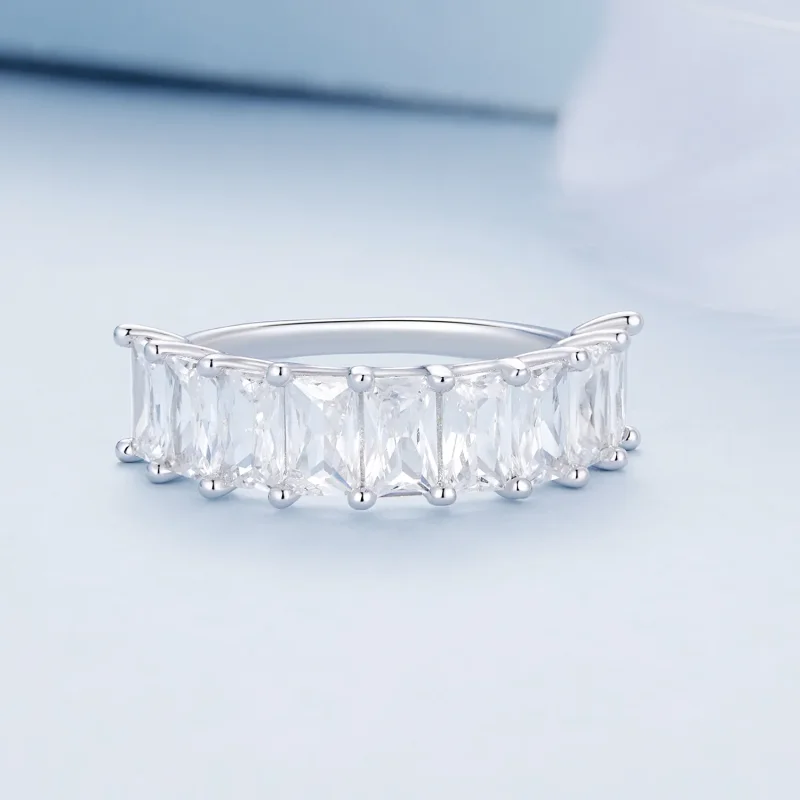 (image for) Pandora Style Shiny Zircon Ring - BSR409 - View 3