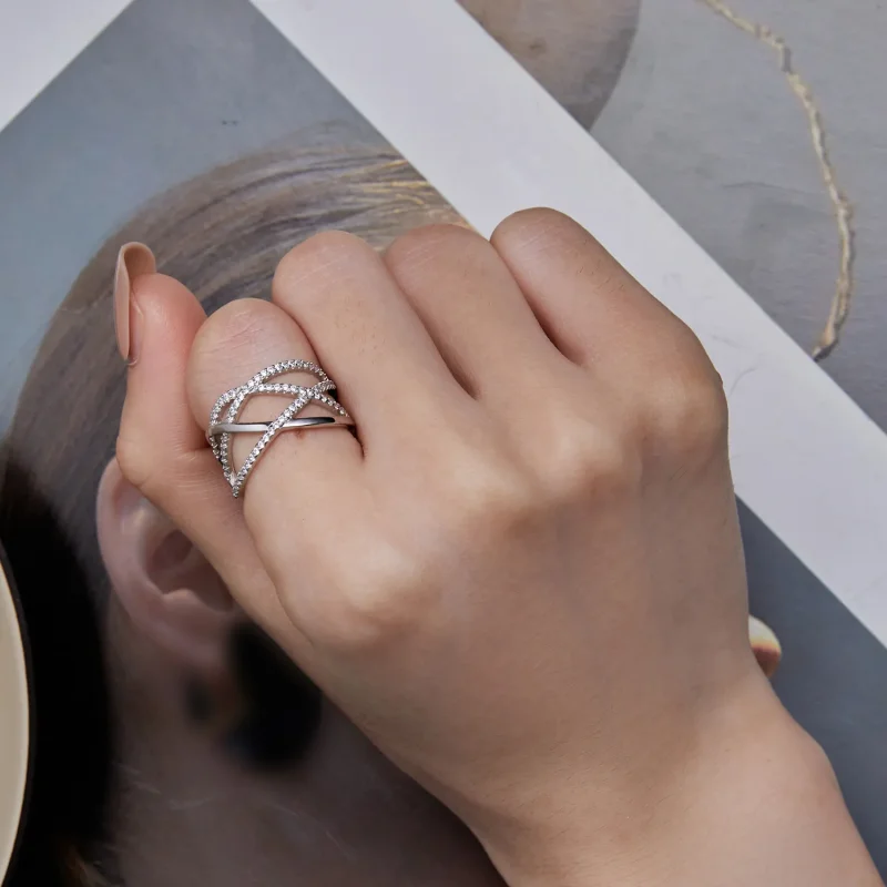 (image for) Pandora Style Simple Samsara Ring - BSR396 - View 6