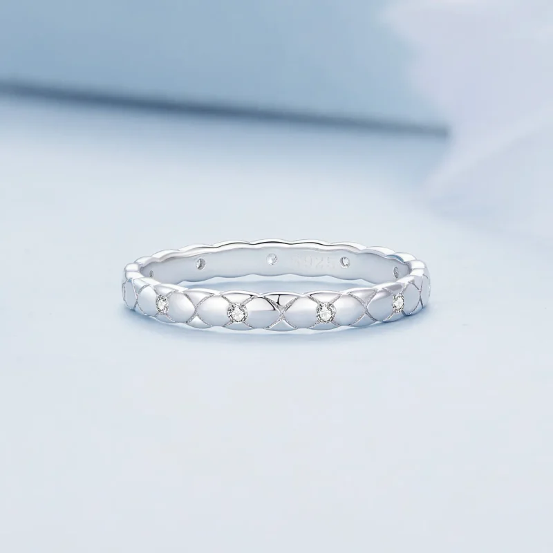 (image for) Pandora Style Simple Single Ring - BSR425 - View 3