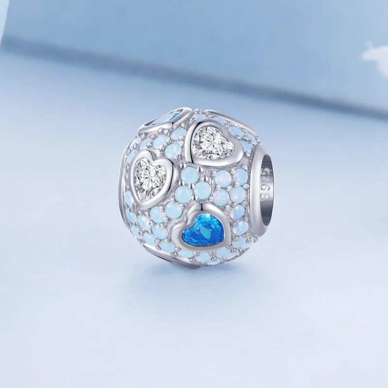 (image for) Pandora Style Sky Blue Charm - BSC794 - View 2