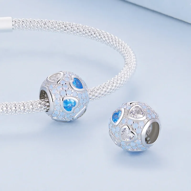 (image for) Pandora Style Sky Blue Charm - BSC794 - View 4