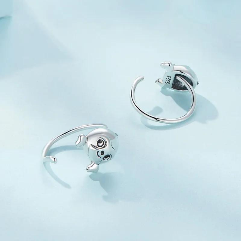 (image for) Pandora Style Sloth Studs Earrings - SCE1651 - View 4