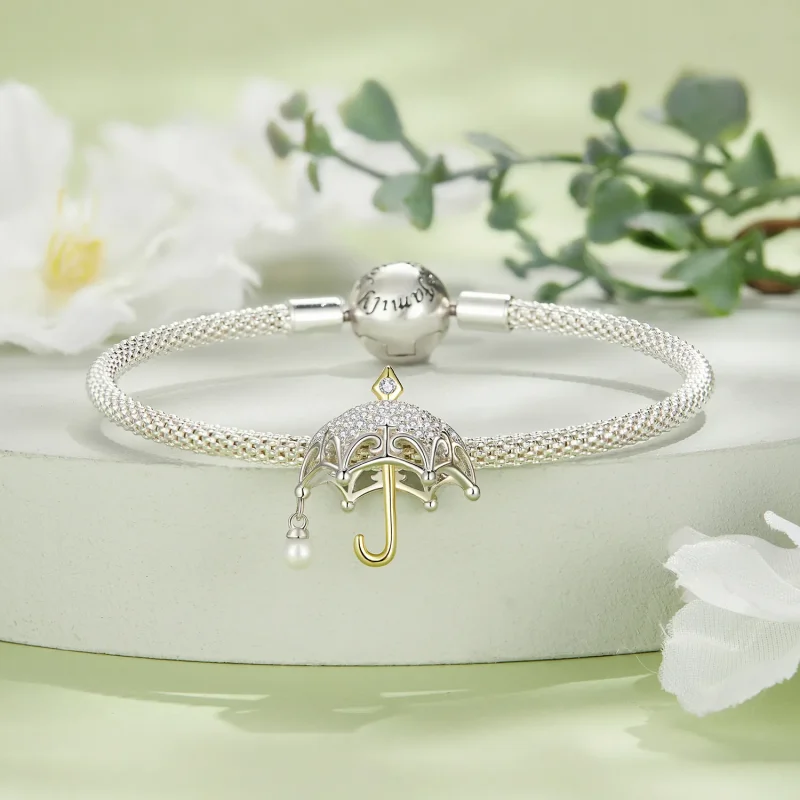 (image for) Pandora Style Small Umbrella Charm - BSC862 - View 3