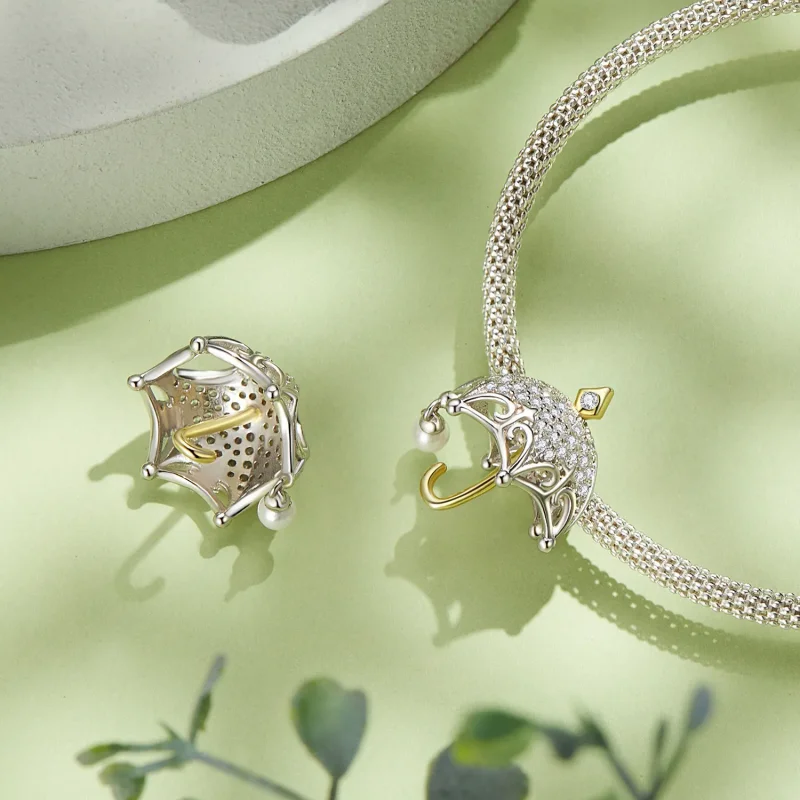 (image for) Pandora Style Small Umbrella Charm - BSC862 - View 4