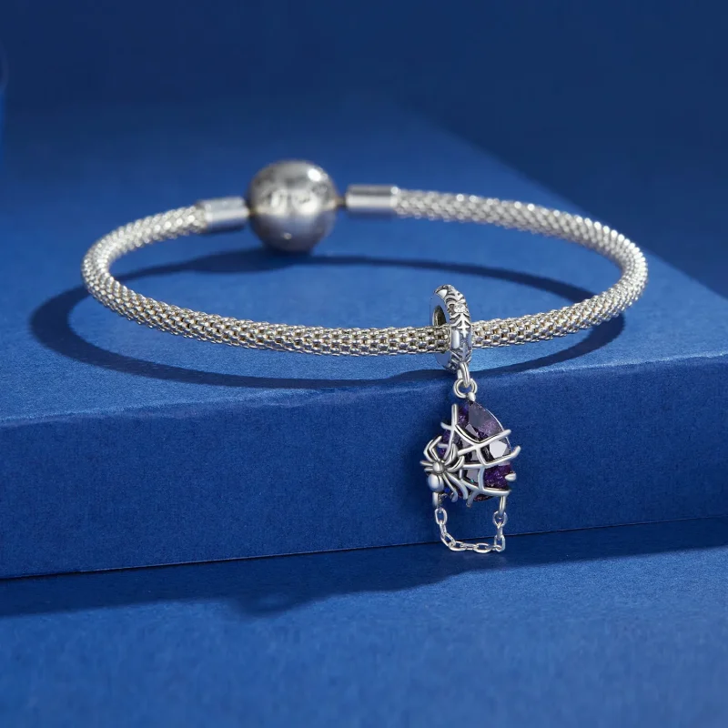 (image for) Pandora Style Spider Dangle - BSC913 - View 4