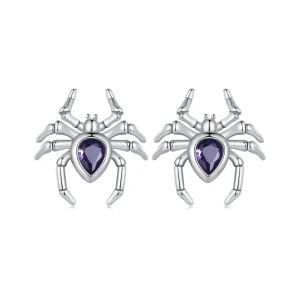 Pandora Style Spider Studs Earrings - BSE891 (image for) Pandora Style Spider Studs Earrings - BSE891