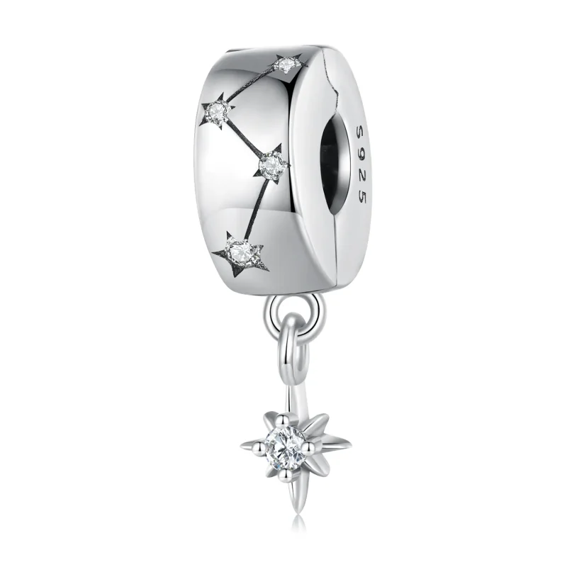 (image for) Pandora Style Starburst Circle Clip - BSC808 - View 3