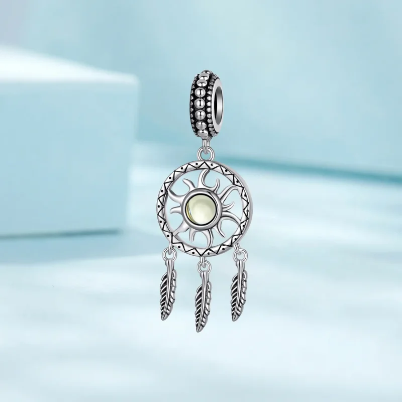 (image for) Pandora Style Sun Dream Catcher Dangle - SCC2593 - View 2