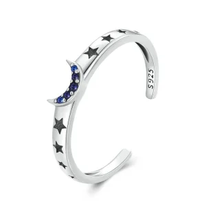 Pandora Style Sun, Moon and Stars Couple Ring - BSR490-E (image for) Pandora Style Sun, Moon and Stars Couple Ring - BSR490-E
