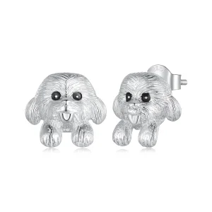 Pandora Style Teddy Studs Earrings - SCE1631 (image for) Pandora Style Teddy Studs Earrings - SCE1631
