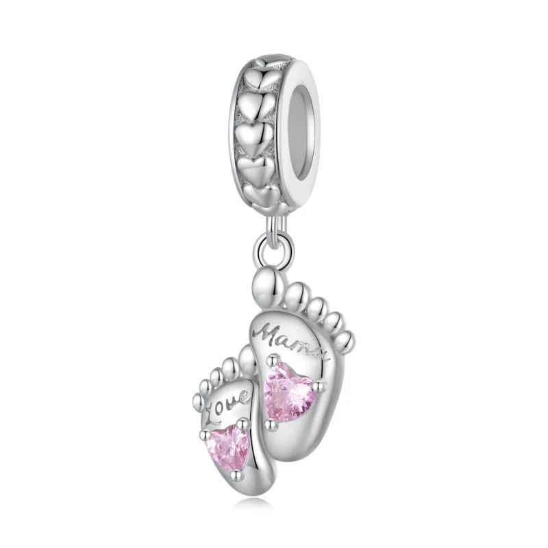 (image for) Pandora Style The Footprints of Love Dangle - BSC825 - View 6