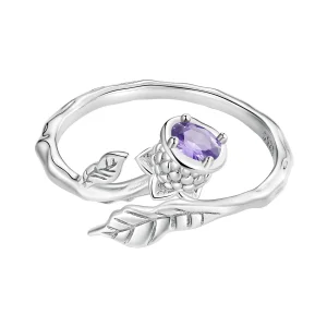 Pandora Style Thistle Open Ring - BSR397 (image for) Pandora Style Thistle Open Ring - BSR397