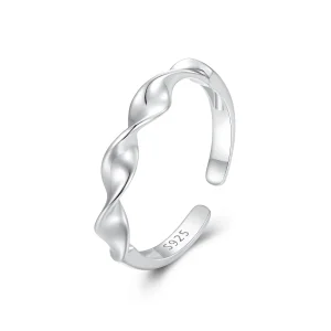 Pandora Style Twisted Sterling Silver Ring - BSR468-E (image for) Pandora Style Twisted Sterling Silver Ring - BSR468-E
