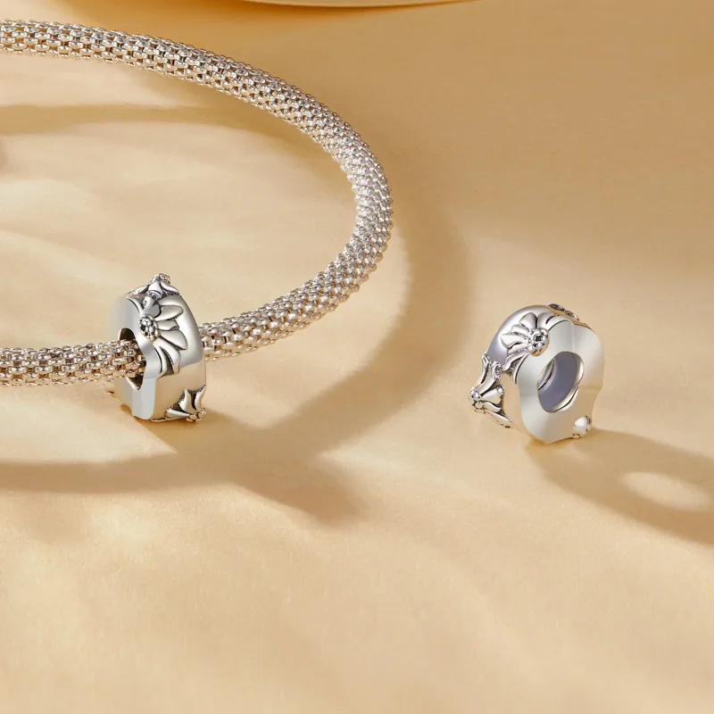 (image for) Pandora Style Wild Chrysanthemum Clip - SCC2574 - View 4