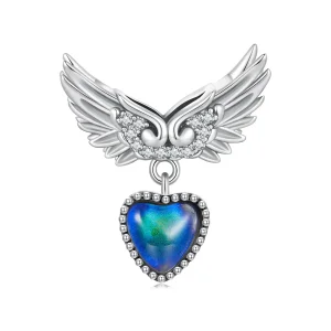 (image for) Pandora Style Wings Guardian Emotional Stone Charm - SCC2581