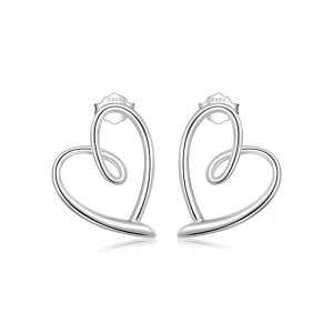 Pandora Style Wrapped In Love Studs Earrings - BSE871 (image for) Pandora Style Wrapped In Love Studs Earrings - BSE871