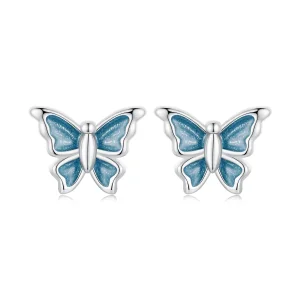 PANDORA Style Blue Butterfly Earrings - BSE957 (image for) PANDORA Style Blue Butterfly Earrings - BSE957