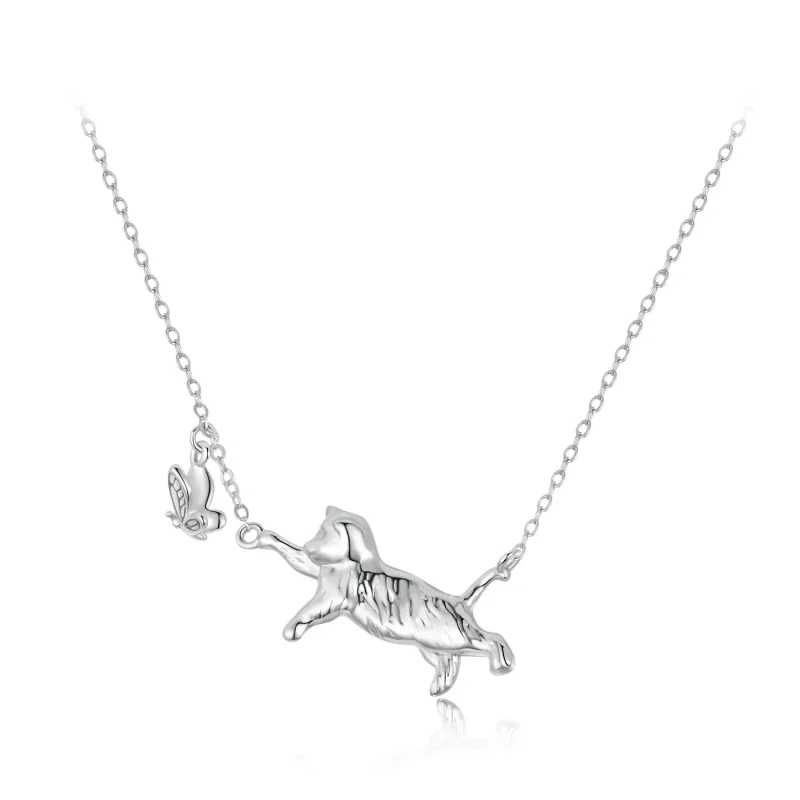 (image for) PANDORA Style Cat And Butterfly Necklace - SCN514