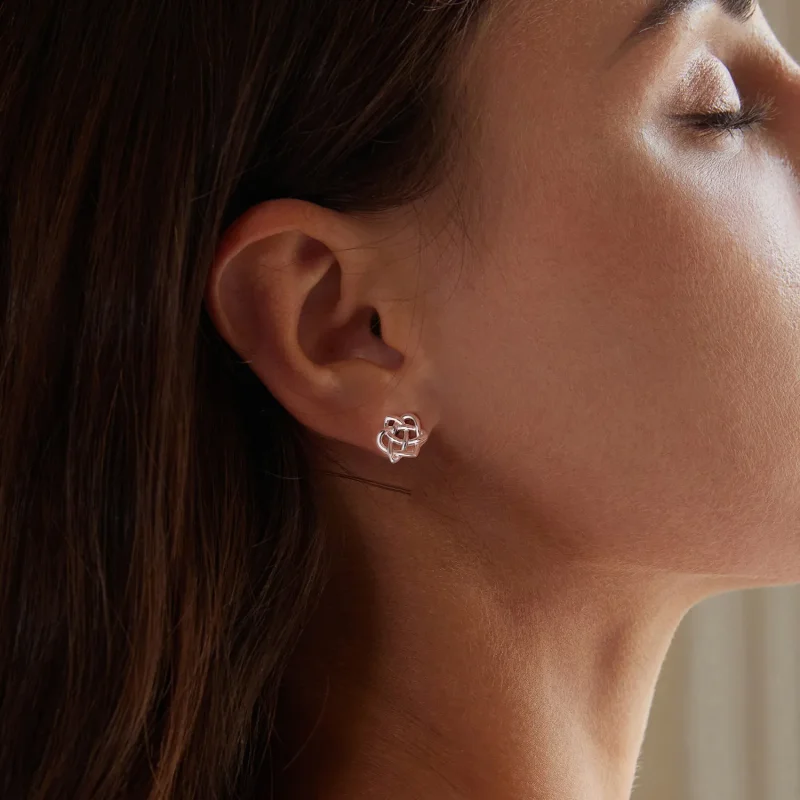 (image for) PANDORA Style Celtic Knot Earrings - BSE958 - View 7