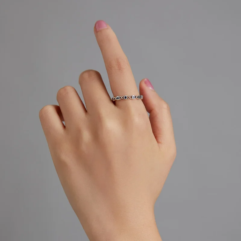 (image for) PANDORA Style Devil's Eye Ring - BSR212 - View 8