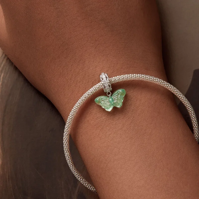 (image for) PANDORA Style Green Butterfly Charm - SCC2712 - View 7