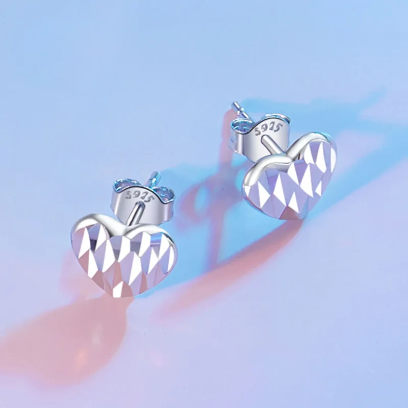 (image for) PANDORA Style Heart Shaped Flower Earrings - SCE1703 - View 4