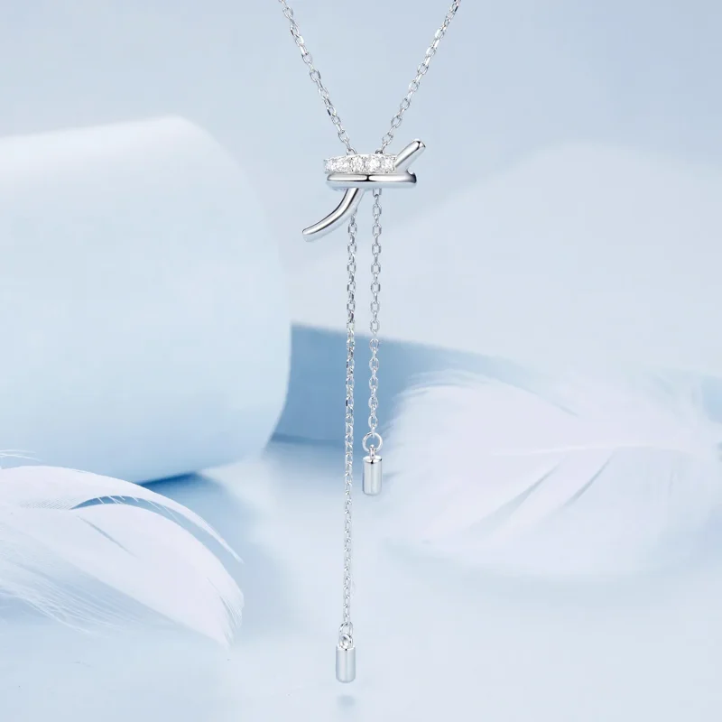 (image for) PANDORA Style Knot Pull Y Necklace - BSN370 - View 3