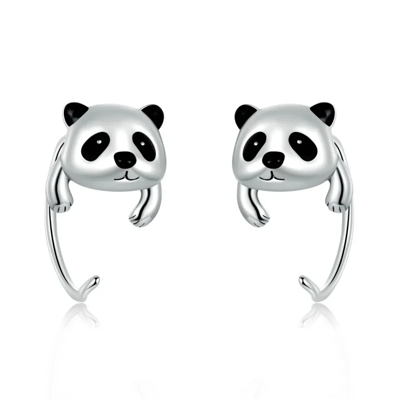 (image for) PANDORA Style Mini Panda Earrings - BSE568