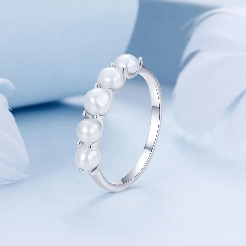 (image for) PANDORA Style Natural Pearl Ring - BSR510 - View 2