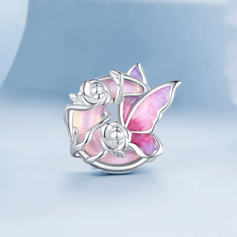 (image for) PANDORA Style Neon Moonlight Butterfly Charm - BSC968 - View 2