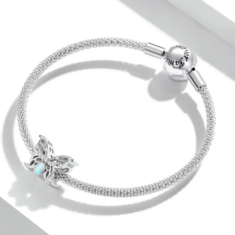 (image for) PANDORA Style Opal Butterfly Charm - BSC558 - View 3