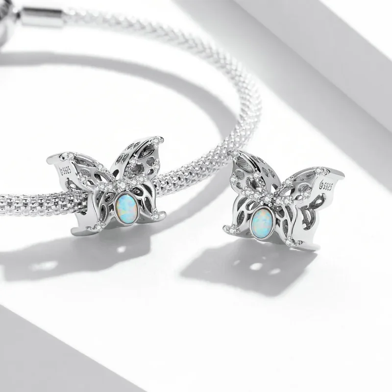 (image for) PANDORA Style Opal Butterfly Charm - BSC558 - View 4