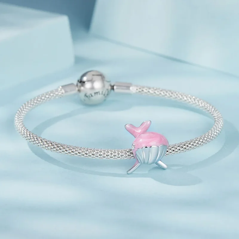 (image for) PANDORA Style Pink Whale Charm - SCC2707 - View 5