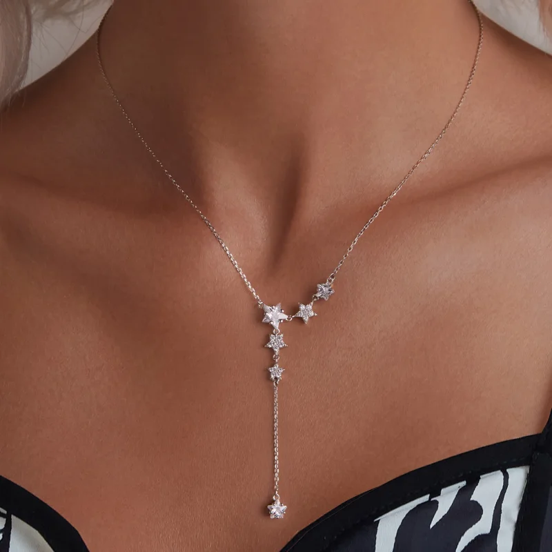 (image for) PANDORA Style Star Necklace - BSN368 - View 6