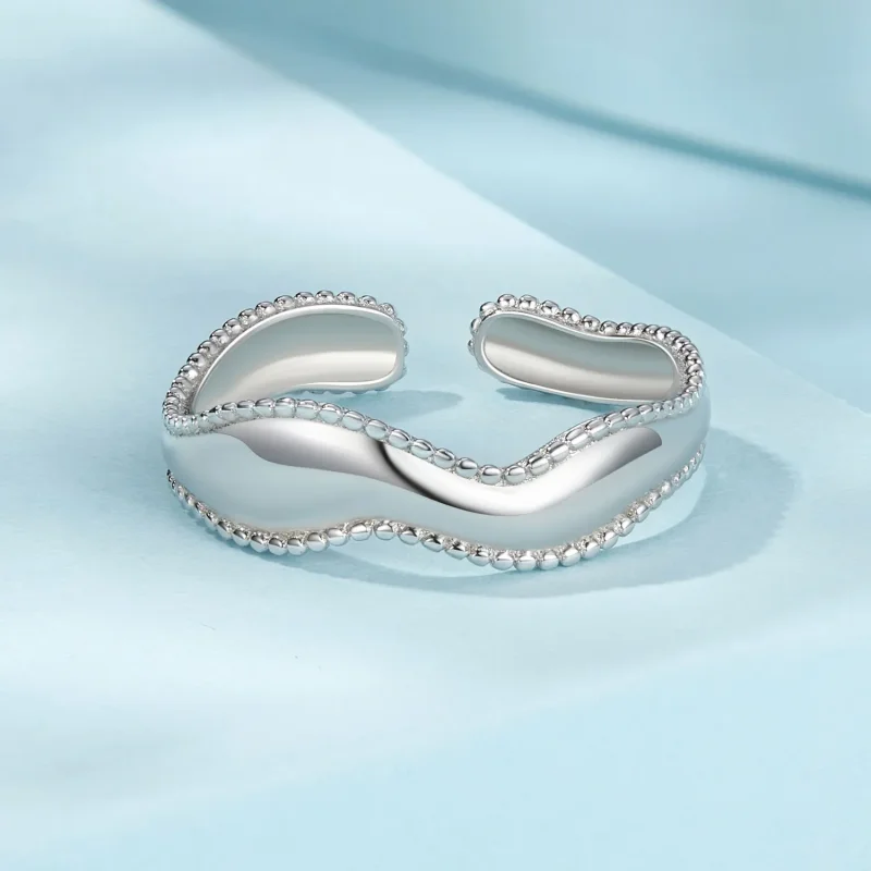 (image for) PANDORA Style Wave Ring - SCR1002-E - View 3