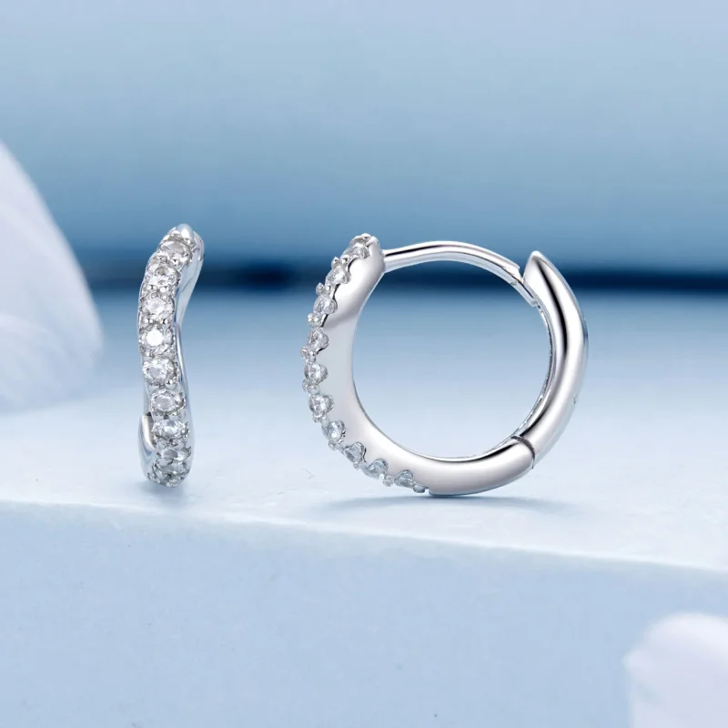 (image for) PANDORA Style Wavy Earrings - BSE959 - View 2