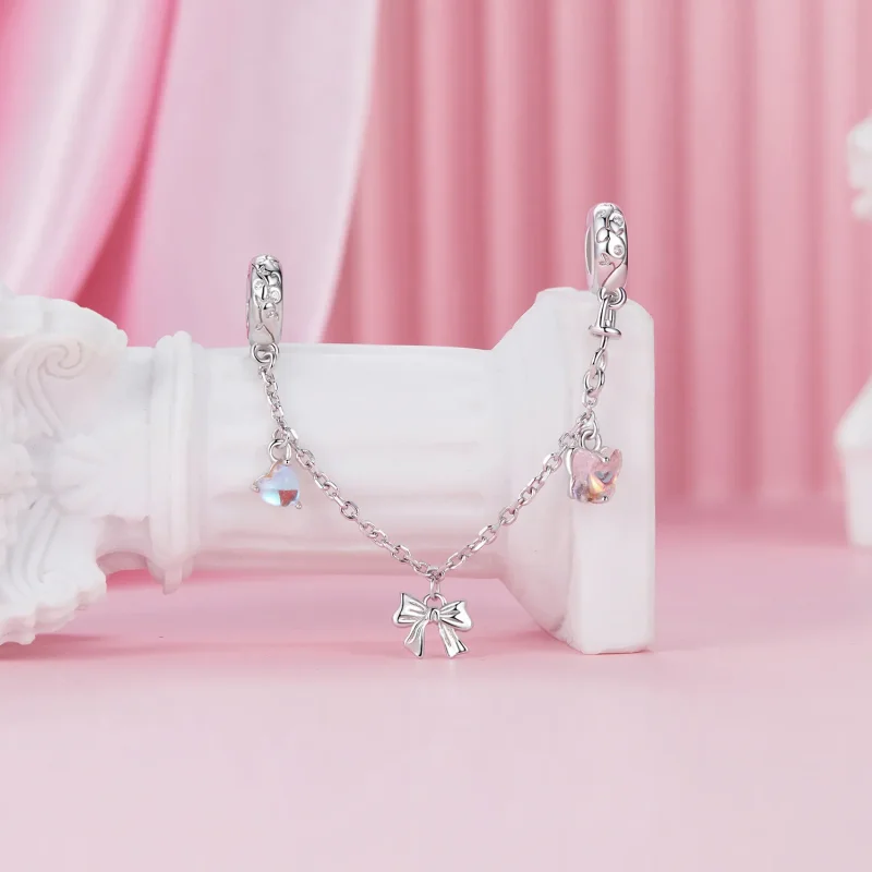 (image for) PANDORA Style Ballet Bow Safety Chain - SCC2762 - View 2